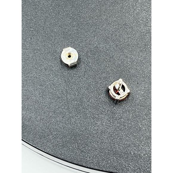 Angara Sterling Silver 925 Garnet‎ Knot Pendant and Stud Earring Set July New - Picture 12 of 12